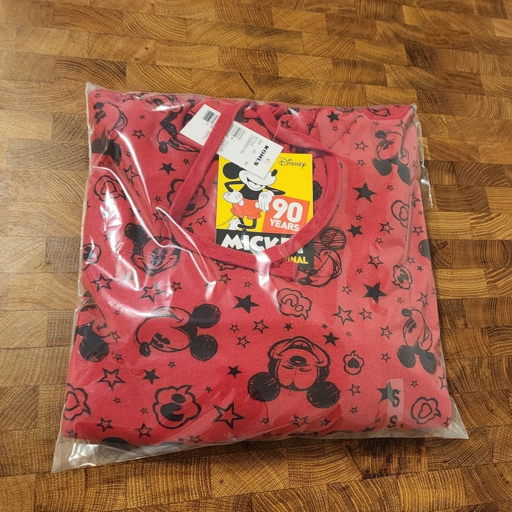 Disney 90 Years of Mickey Red and Black Mickey Mouse Hoodie. Size Small. Womens - Picture 11 of 11